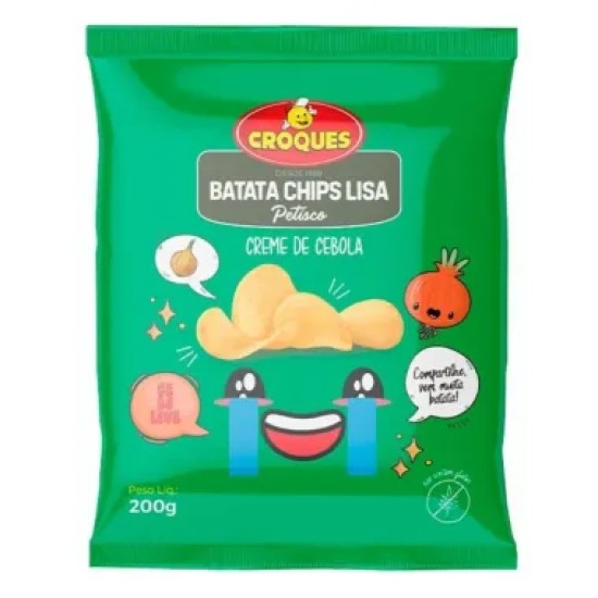 BATATA CHIPS CROQUES ONION CREAM 200G