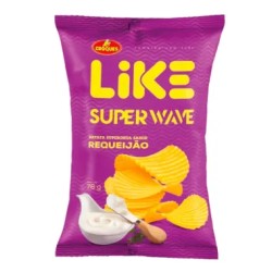 BATATA LIKE SUPER WAVE CROQUES REQUEIJAO 76G