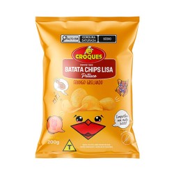 BATATA CHIPS CROQUES FRANGO GRELHADO 200G