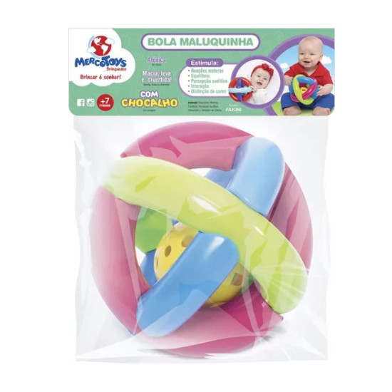 BRINQUEDO EDUCATIVO BEBE BOLA MALUQUINHA