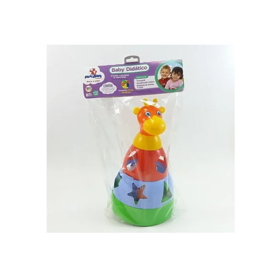 BRINQUEDO EDUCATIVO GIRAFA DIDATICA 10PCS