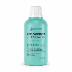 REMOVEDOR ESMALTE FARMAX S/ ACETONA ARGAN 100ML