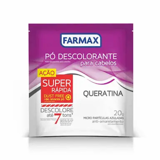 PO DESCOLORANTEFARMAX QUERATINA 20G