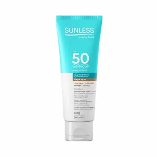PROTETOR SOLAR SUNLESS FPS 50 BRONZE 60G