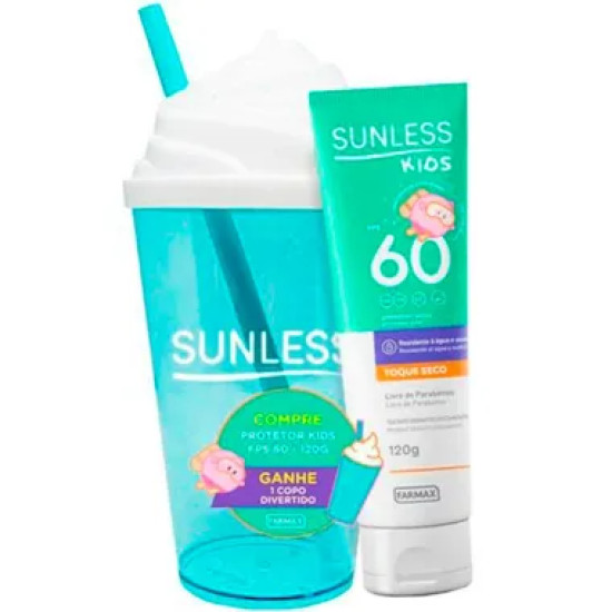 PROTETOR SOLAR SUNLESS KIDS FPS60 120G + COPO