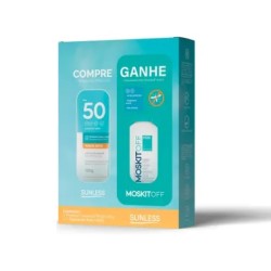 KIT PROTETOR SOLAR SUNLESS FPS50 120G + REPELENTE KIDS 100ML