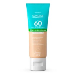 PROTETOR SOLAR FACIAL SUNLESSS C/BASE FPS60 ANTIOLIOSIDADE 3.0 40G