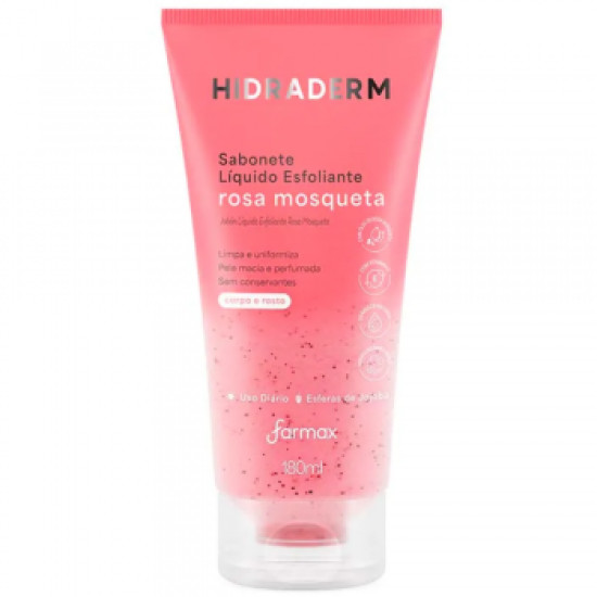 SABONETE LIQUIDO HIDRADERM ESFOLIANTE ROSA MOSQUETA COM 180ML