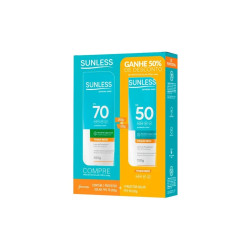 KIT PROTETOR SOLAR SUNLESS TOQUE SECO FPS50 200G+FPS50 120G