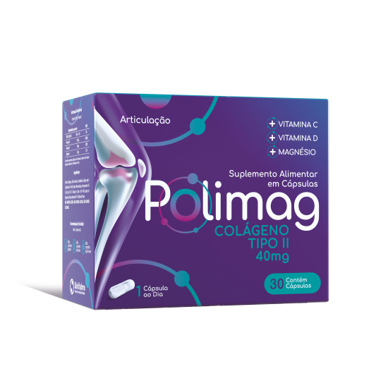 POLIMAG COLAGENO TIPO II COM 30 CAPSULAS