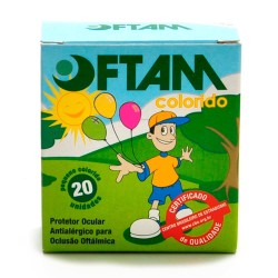 PROTETOR OFTALMICO OFTAM C/ 20 COLORIDO