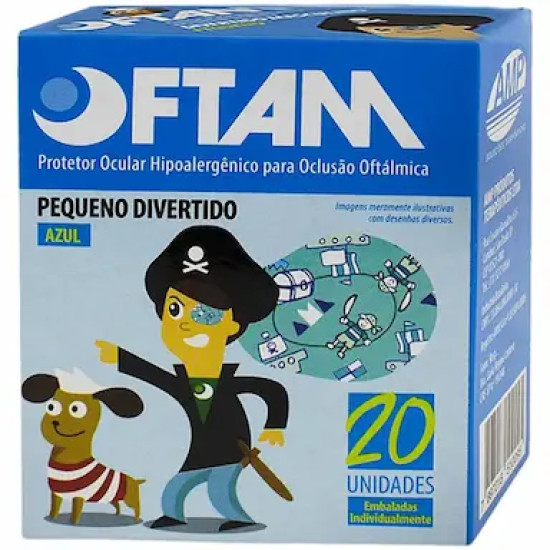 PROTETOR OCULAR OFTAM MASCULINO COM 20