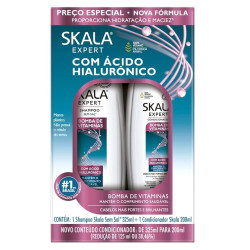 KIT SKALA SHAMPOO 325ML + CONDICIONADOR 200 ML BOMBA DE VITAMINAS