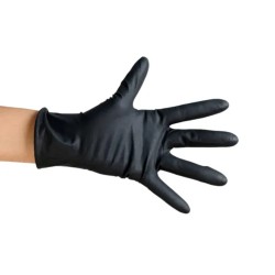 LUVAS P/ CABELEIREIRO PURO LATEX BLACK TAM M REF 1889