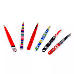 PINCA PARA SOBRANCELHAS DE ACO INOX ESTAMPADA REF 1764