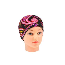 TOUCA SANTA CLARA NERO ESTAMPADA REF 2233