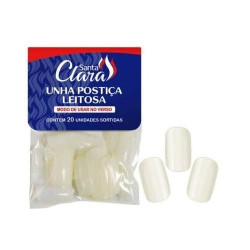 UNHA POSTICA LEITOSA COM 20 UND SANTA CLARA
