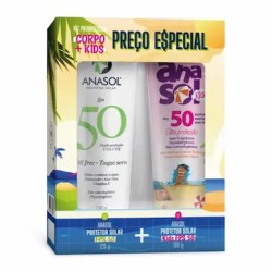 KIT ANASOL PROTETOR CORPO FPS50 + PROTETOR KIDS FPS50