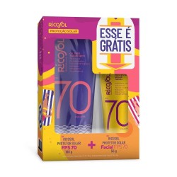 KIT PROTETOR RICOSOL FPS70 180G + PROTETOR FACIAL FPS70 50G