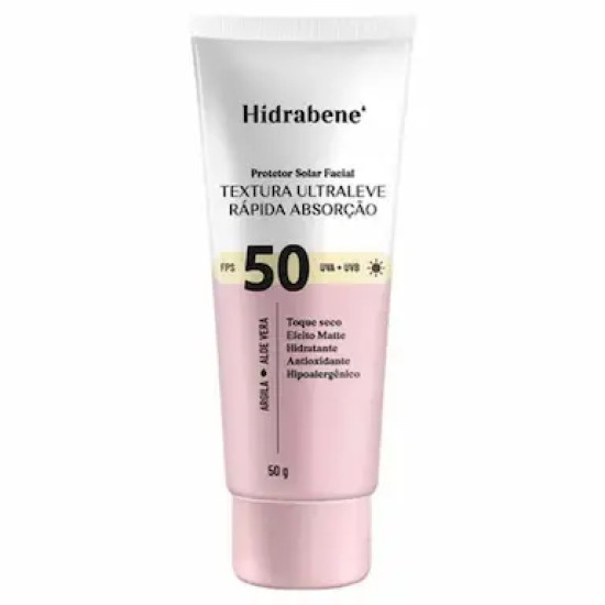 PROTETOR SOLAR HIDRABENE FPS50 COM 50G