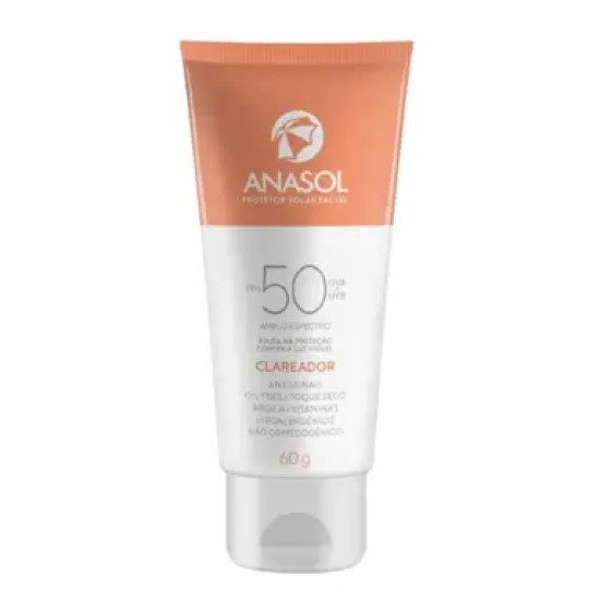 ANASOL PROTETOR SOLAR FACIAL CLAREADOR FPS 50 60G