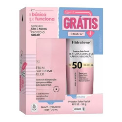 KIT PROTETOR SOLAR HIDRABENE HYALURONIC COM 30ML PROTETOR FPS50 COM 50G