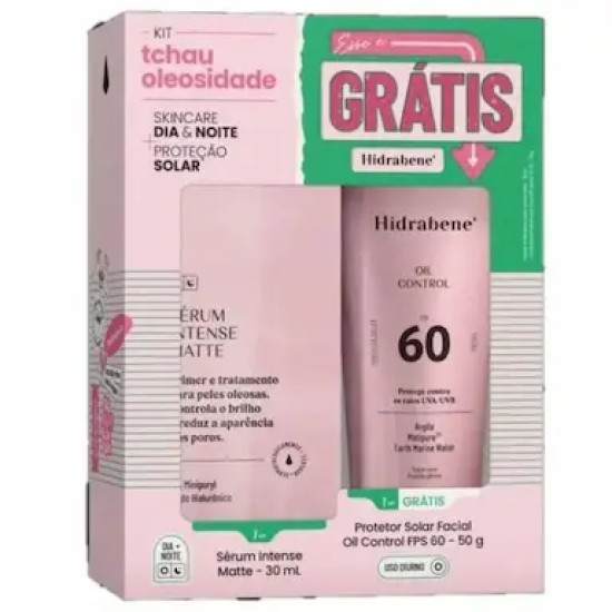 KIT PROTETOR SOLAR HIDRABENE SERUM MATTE C/30ML PROTETOR FPS60 C/50G