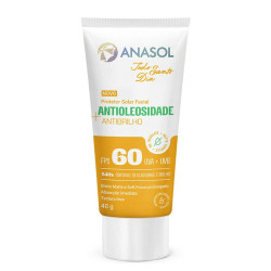 PROTETOR SOLAR ANASOL FACIAL ANTIOLEOSIDADE+ANTIBRILHO FPS60 40G