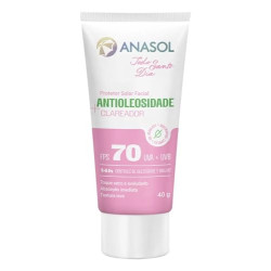 PROTETOR SOLAR ANASOL FACIAL ANTIOLEOSIDADE+CLAREADOR FPS 70 40G