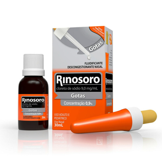 RINOSORO 9% GOTAS COM 30 ML