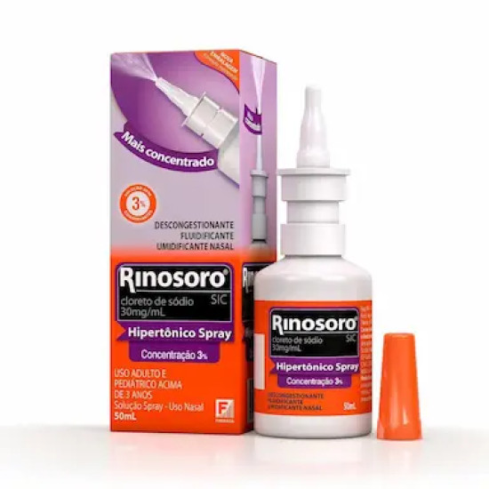 RINOSORO SIC 3% SPRAY COM 50 ML