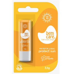 PROTETOR LABIAL BEM CARE FPS15 PROTECT SUN COM 3,5G