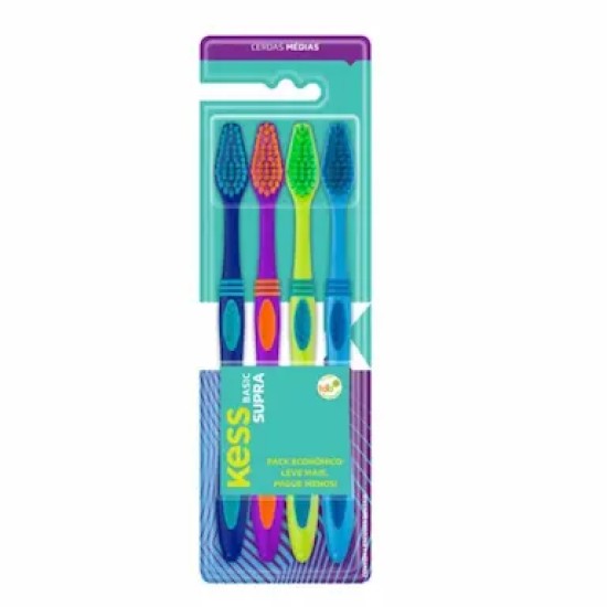 KIT ESCOVA DENTAL KESS SUPRA C/4 UND