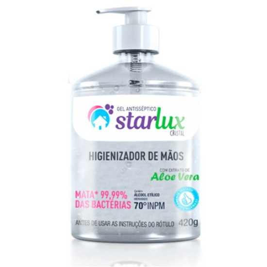 ALCOOL GEL 70% ANTISSEPTICO STARLUX 420G
