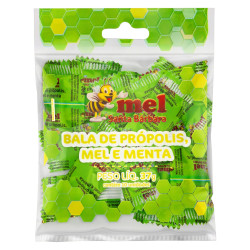 BALA SANTA BARBARA PROPOLIS MEL E MENTA COM 10 UNIDADES