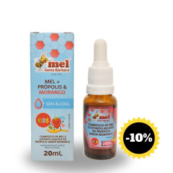 EXTRATO DE PROPOLIS SANTA BARBARA MORANGO 20 ML
