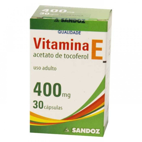 VITAMINA E 400MG COM 30 CAPSULAS