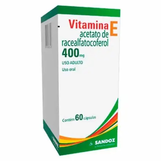 VITAMINA E 400MG COM 60 CAPSULAS