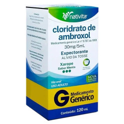 AMBROXOL AD XAROPE COM 100ML MENTA NATIVITA
