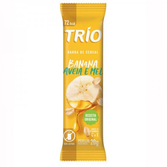 BARRA DE CEREAL TRIO BANANA COM MEL E AVEIA 20G