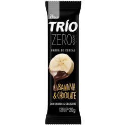 BARRA DE CEREAL TRIO ZERO BANANA/CHOCOLATE 20G