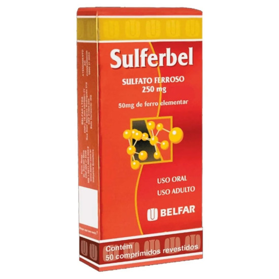 SULFERBEL 250MG COM 50 COMPRIMIDOS