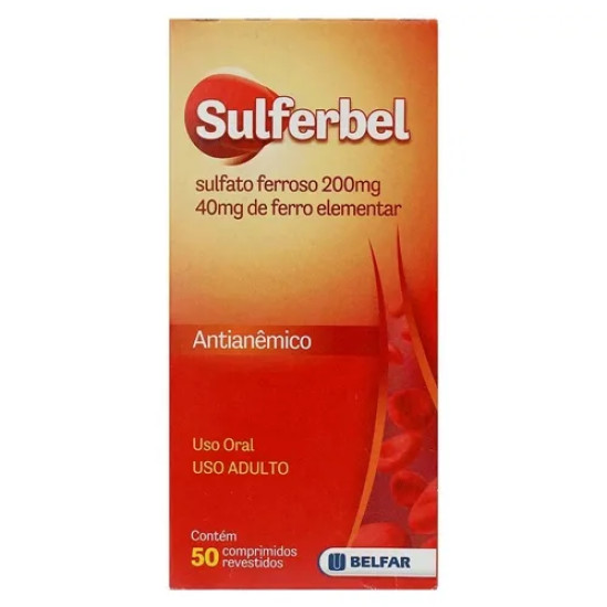 SULFERBEL 40MG COM 50 CAPSULAS