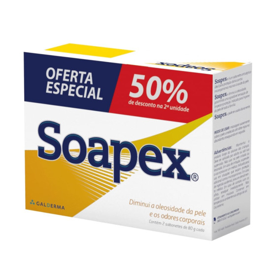 KIT SOAPEX 80G 50% DESC NA 2 UND