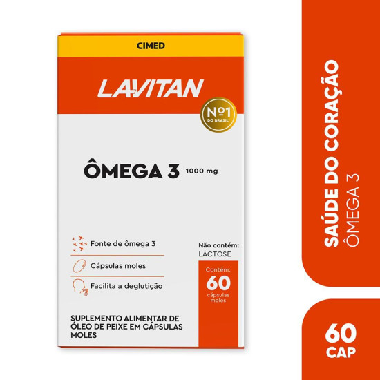 LAVITAN OMEGA 3 COM 60 CAPSULAS