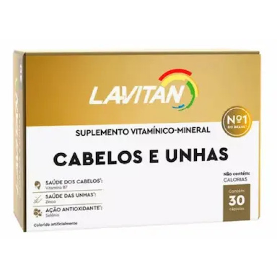 LAVITAN CABELOS E UNHAS COM 30 CAPSULAS