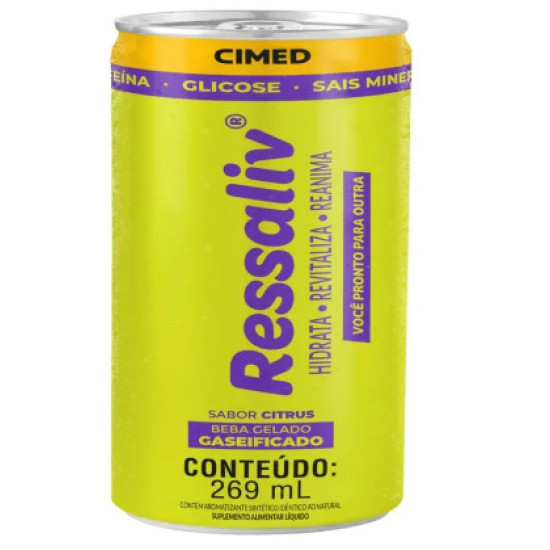 RESSALIV CITRUS COM GAS 269ML CIMED