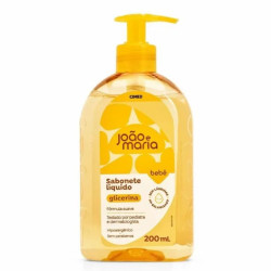 SABONETE LIQUIDO JOAO E MARIA BEBE GLICERINADO 200ML