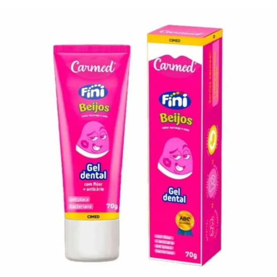 GEL DENTAL CARMESCOVA DENTAL FINI BEIJINHO COM FLUOR 70G