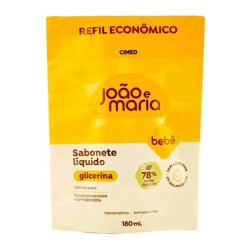 SABONETE LIQUIDO REFIL JOAO E MARIA GLICERINA 180ML